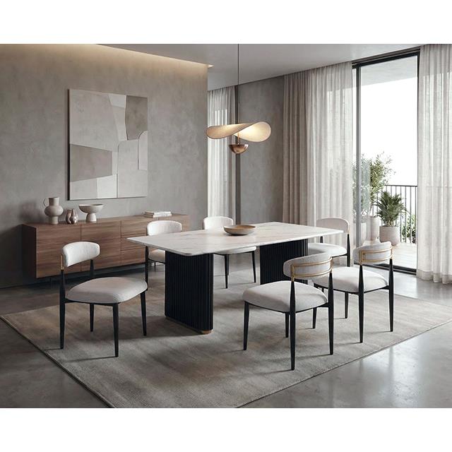 Furniture of America Minden FM37020BK-T-TABLE Dining Table IMAGE 2