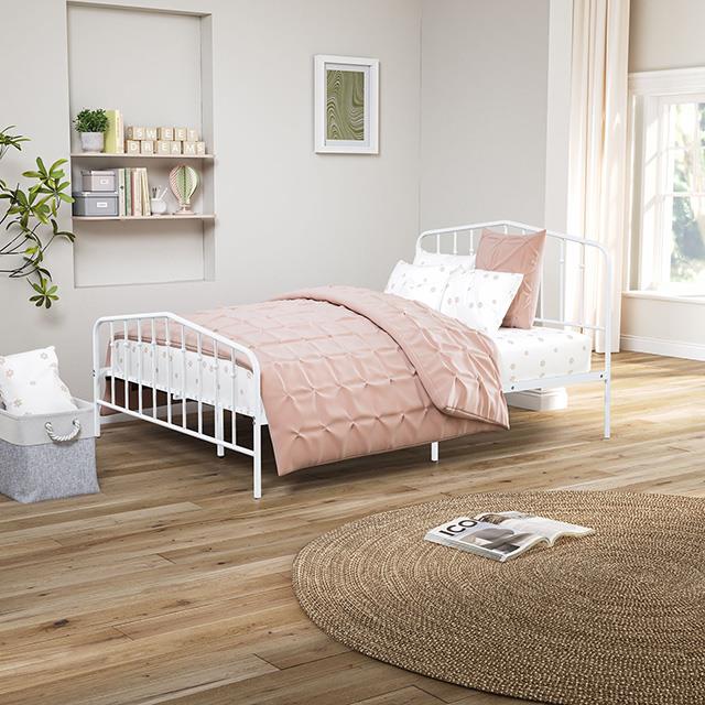 Furniture of America Nicoli FM7900WH-F Full Metal Bed IMAGE 2