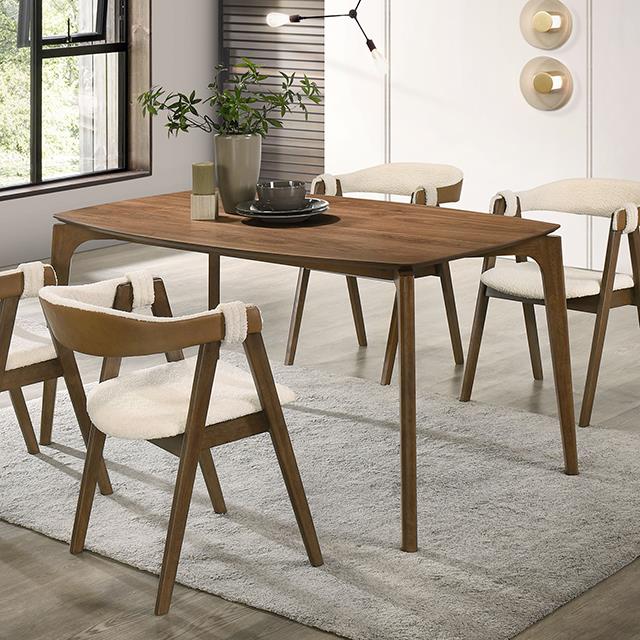 Furniture of America Ebikon FM3216WN-T Dining Table IMAGE 2