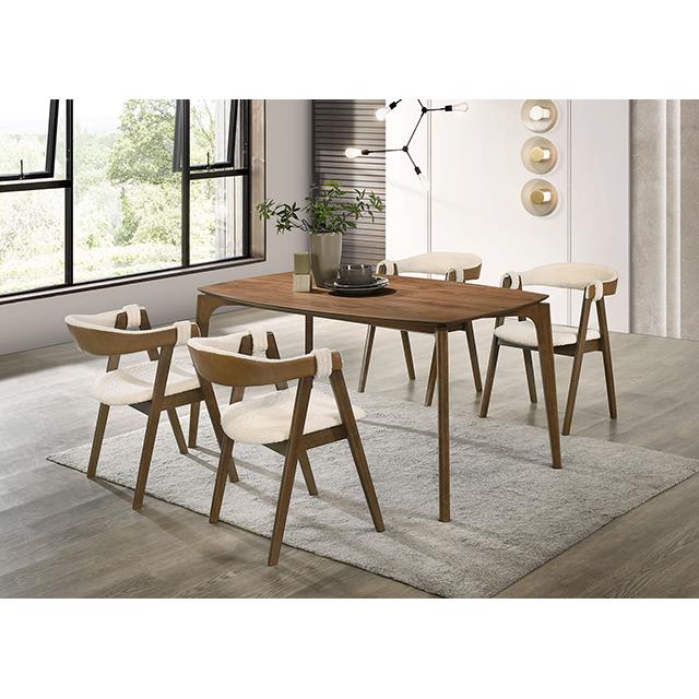 Furniture of America Ebikon FM3216WN-T Dining Table IMAGE 3