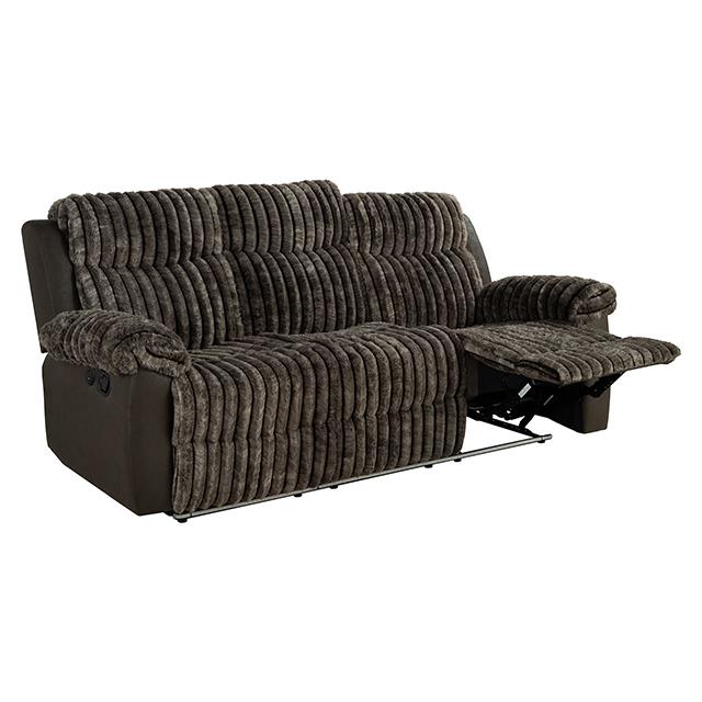 Furniture of America Dionysus FM64003BR-SF-M Manual Reclining Sofa IMAGE 3