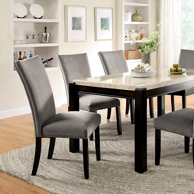 Furniture of America Gladstone CM3823T-7PC-3744GY 7 Pc Dining Table Set IMAGE 1