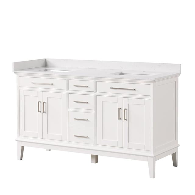 Furniture of America Rimini TM-CT004WH-60+04WH Vanity Set IMAGE 2