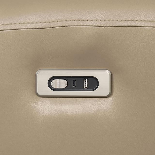 Furniture of America Schlieren FM6012BG-SF-PM Power Sofa IMAGE 3