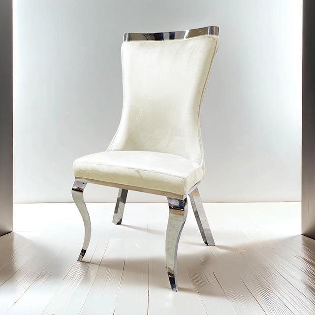 Furniture of America Basilicata FM33012WH-SC-2PK Set Of 2 Chair IMAGE 1