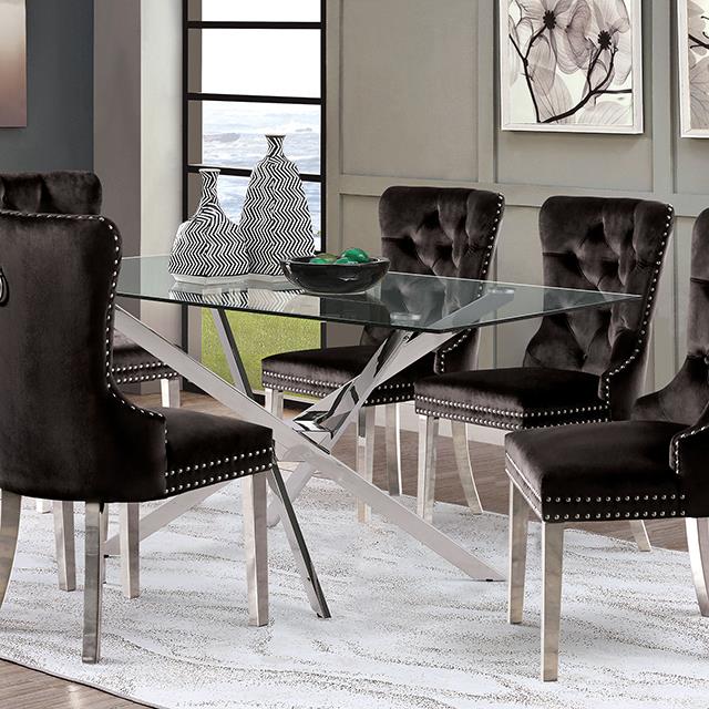Furniture of America Silveria FM37001SV-T-TABLE Dining Table IMAGE 4