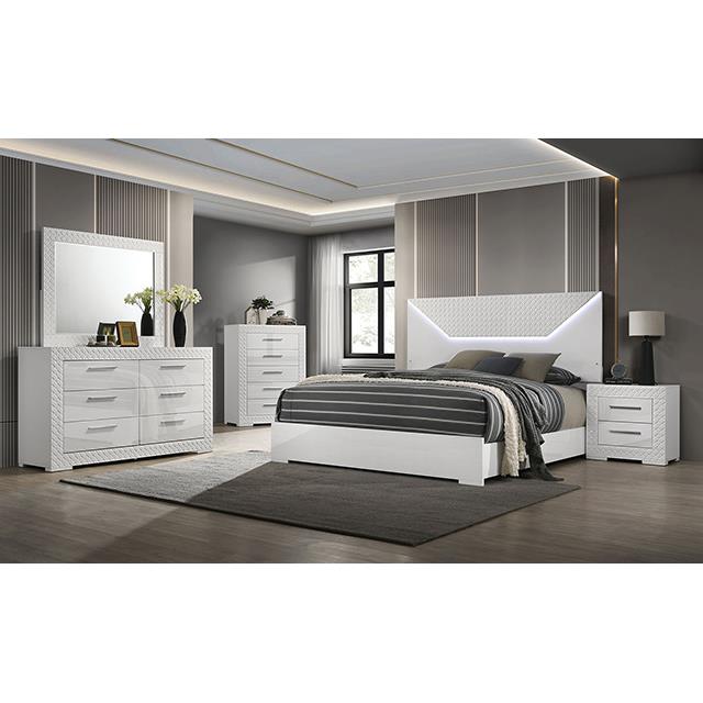 Furniture of America Whitby FM7216WH-EK-BED King Bed IMAGE 2
