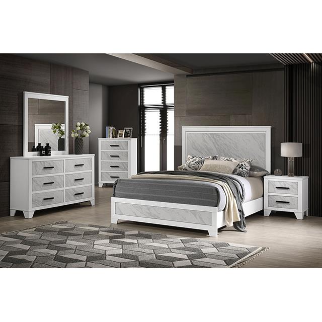 Furniture of America Darlene FM72018WH-M Mirror IMAGE 2