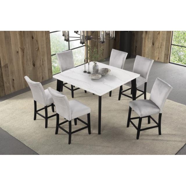 Furniture of America Sabro FM3330BK-ST-5PC 5 Pc Dining Table Set IMAGE 2