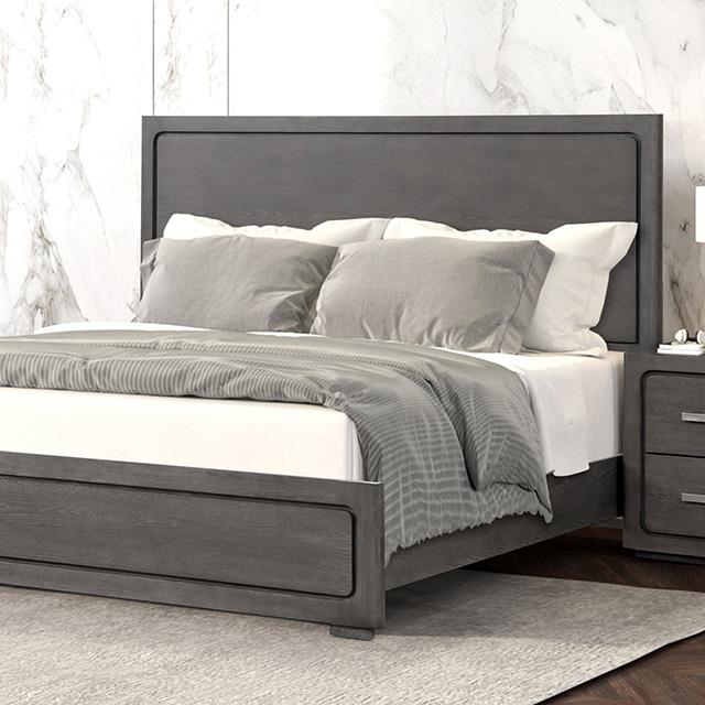 Furniture of America Crowthorne FM70100GY-EK-BED King Bed IMAGE 1