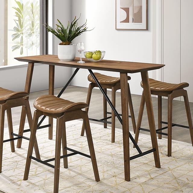 Furniture of America Klamath FM3215WN-PT Counter Height Table IMAGE 3