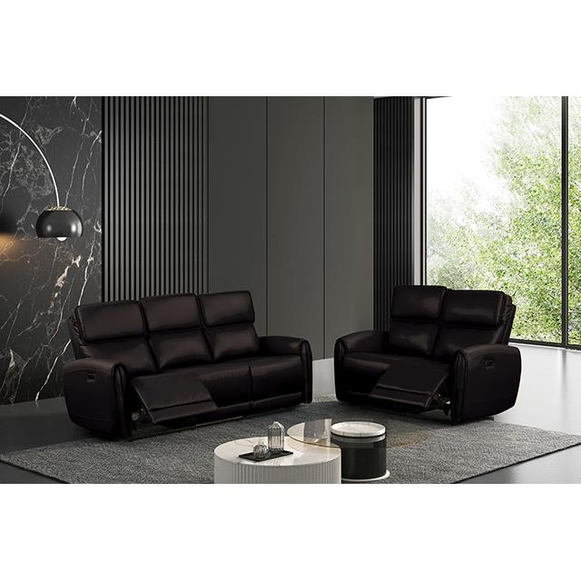 Furniture of America Schlieren FM6012BK-LV-PM Power Loveseat IMAGE 2