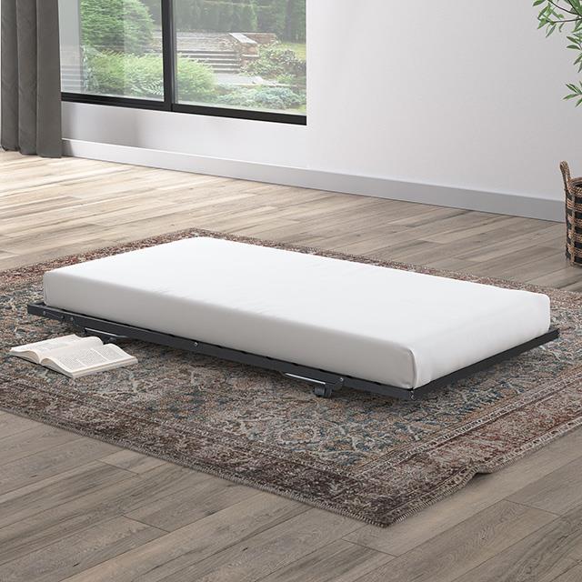 Furniture of America Ivana FM-TR900BK Universtal Metal Trundle IMAGE 1