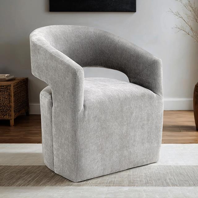 Furniture of America Tresa FM-AC3002LG Arm Chair with Casters IMAGE 1