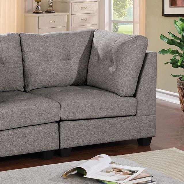 Furniture of America Pencoed CM6957LG-CNR Corner Chair IMAGE 1