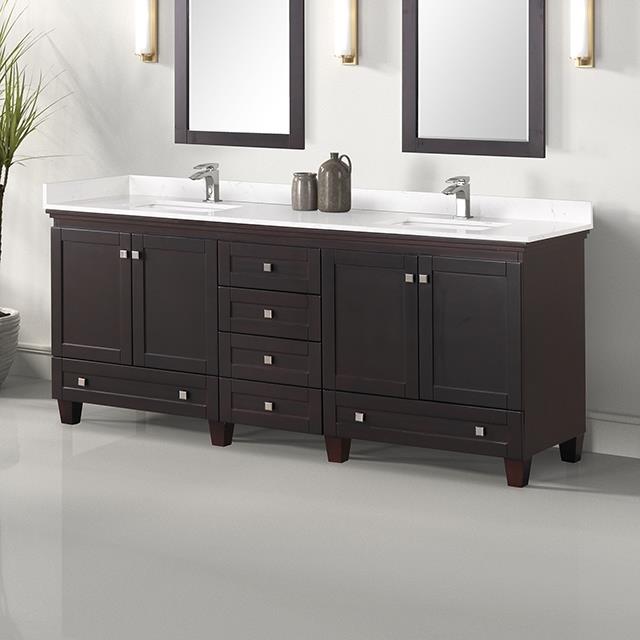 Furniture of America Oliva TM-CT006WH-80+11ES Vanity Set IMAGE 1