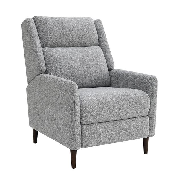 Furniture of America Psyche FM-AC6009GY Pushback Recliner IMAGE 5