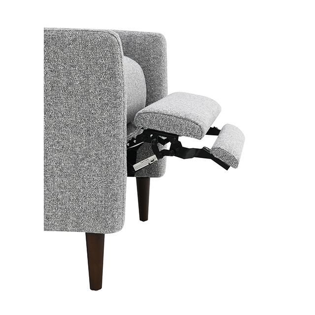 Furniture of America Psyche FM-AC6009GY Pushback Recliner IMAGE 7