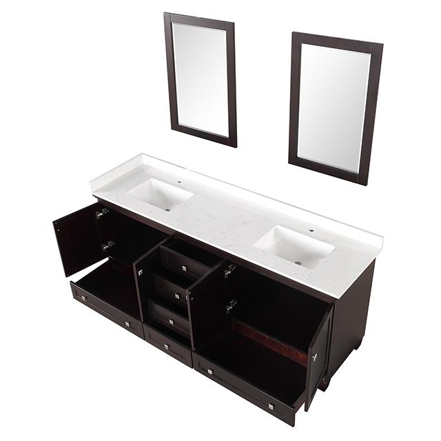 Furniture of America Oliva TM-CT006WH-80+11ES+M Vanity Set with Mirror IMAGE 4