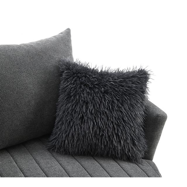 Furniture of America Hoople FM-AC6001DG-SW Channel Tufted Swivel Chair IMAGE 5
