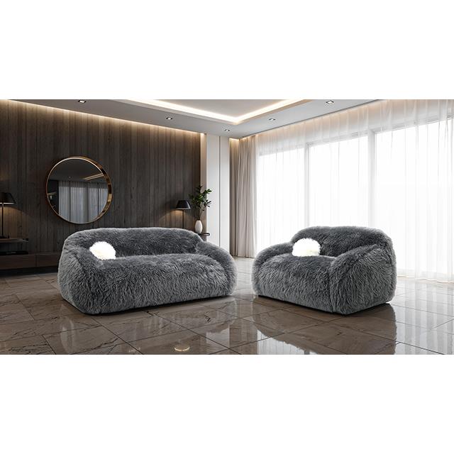 Furniture of America Darwen FM64006DG-SF Sofa IMAGE 2