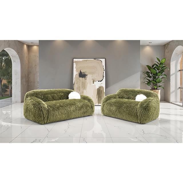 Furniture of America Darwen FM64006GR-LV Loveseat IMAGE 2