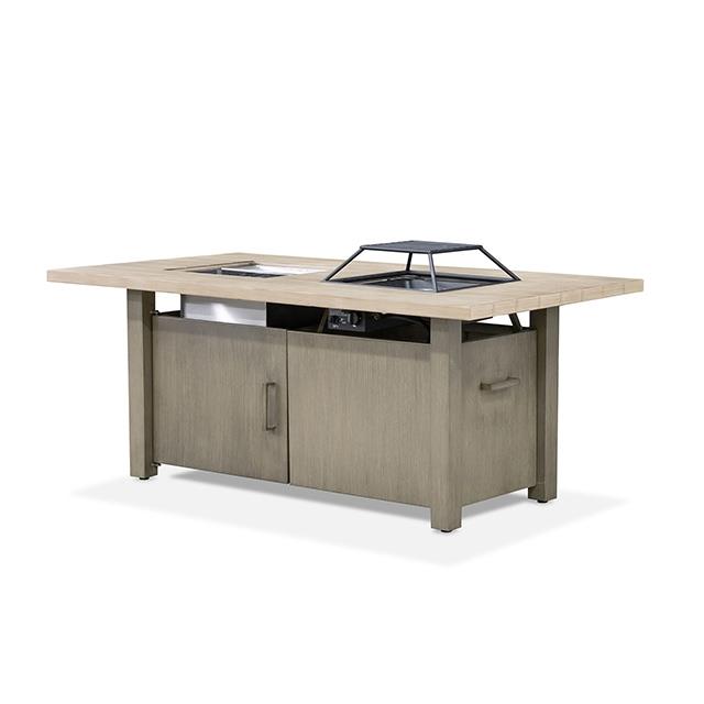 Furniture of America Bordeaux GM-2017-PK Dining Table with Fire Pit & Cooler IMAGE 3