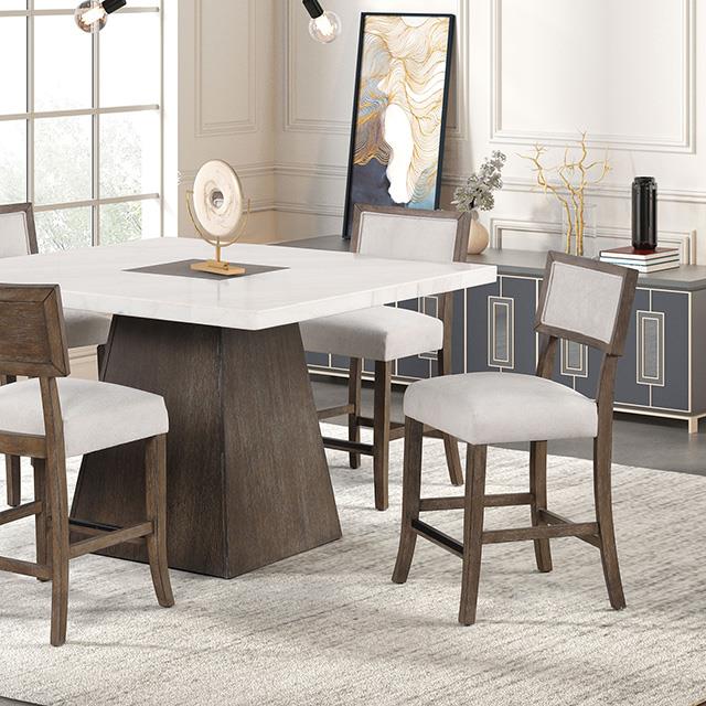 Furniture of America Grasten FM3332DB-PT-TABLE Counter Height Table IMAGE 6