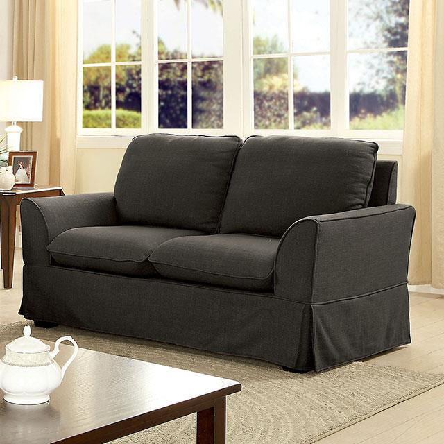 Furniture of America Maxine CM6378GY-LV Loveseat IMAGE 2