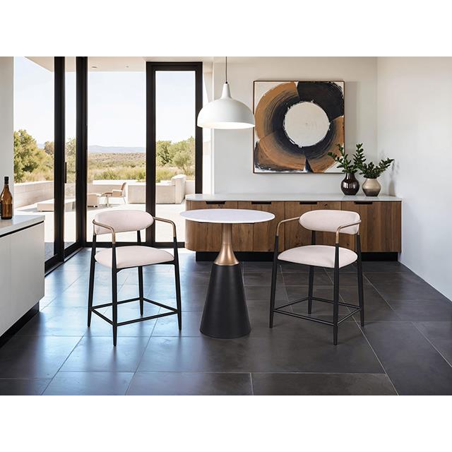 Furniture of America Streatham FM37002BK-PC-2PK Set Of 2 Counter Height Chair IMAGE 2