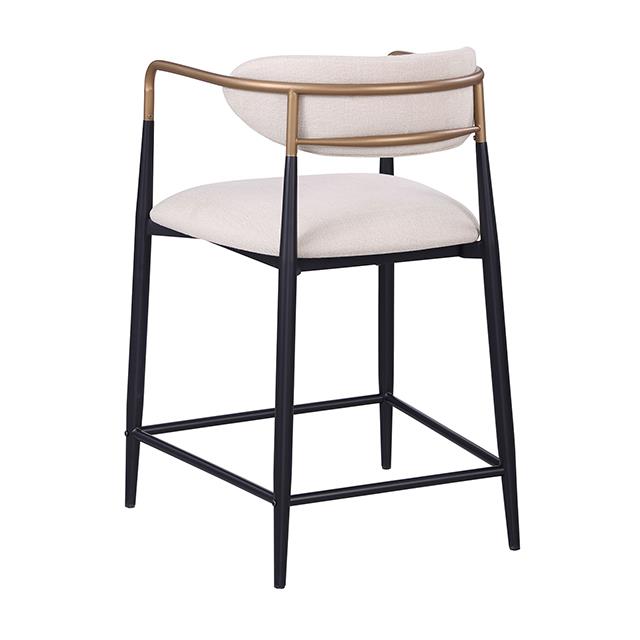 Furniture of America Streatham FM37002BK-PC-2PK Set Of 2 Counter Height Chair IMAGE 3