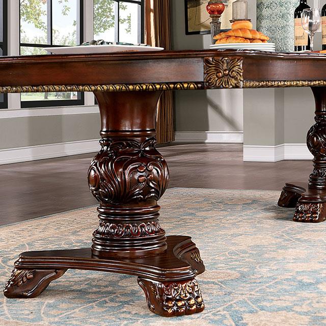 Furniture of America Normandy CM3145T-9PC 9 Pc Dining Table Set IMAGE 2