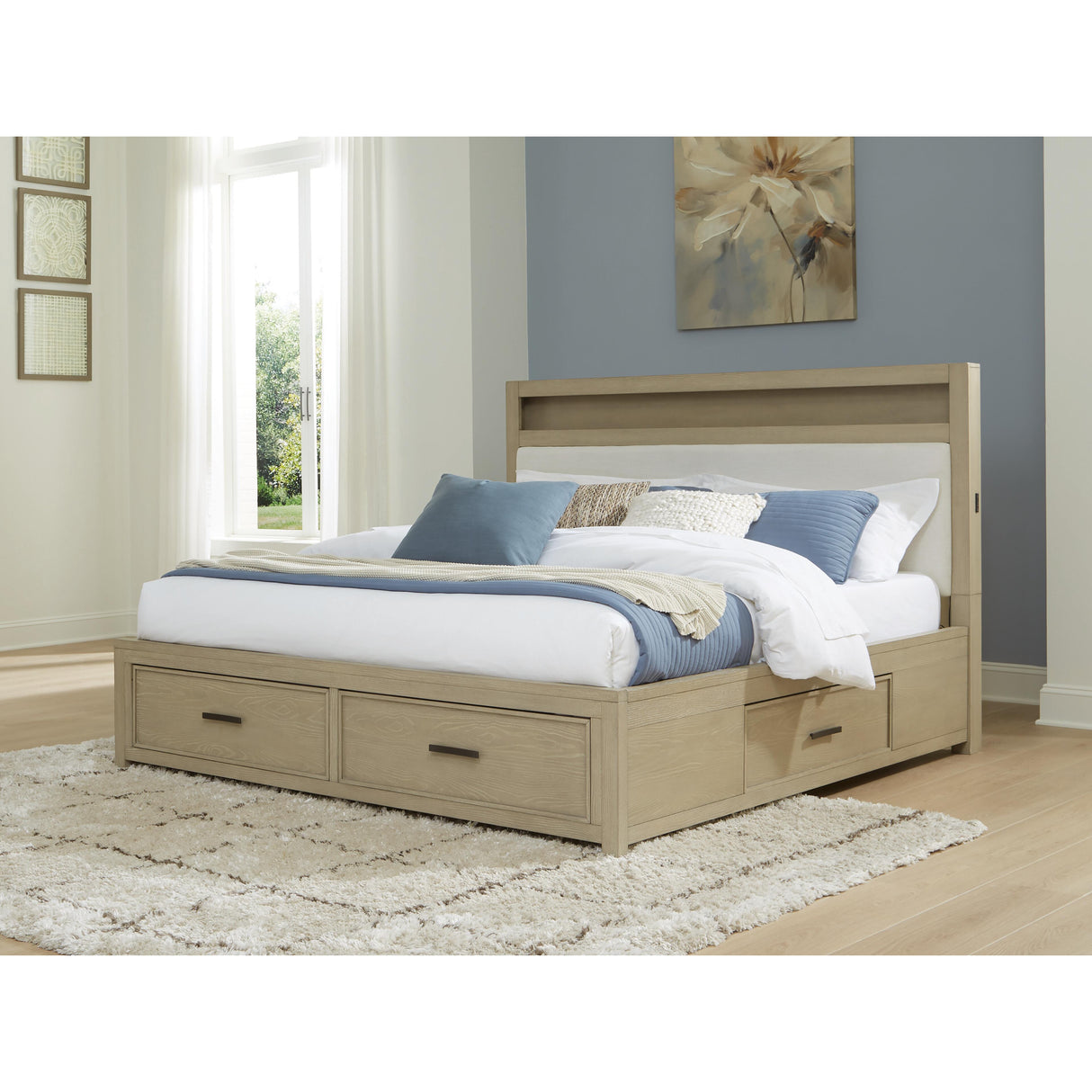 Signature Design by Ashley Calmoro B602B4 Queen Bookcase Bed IMAGE 2