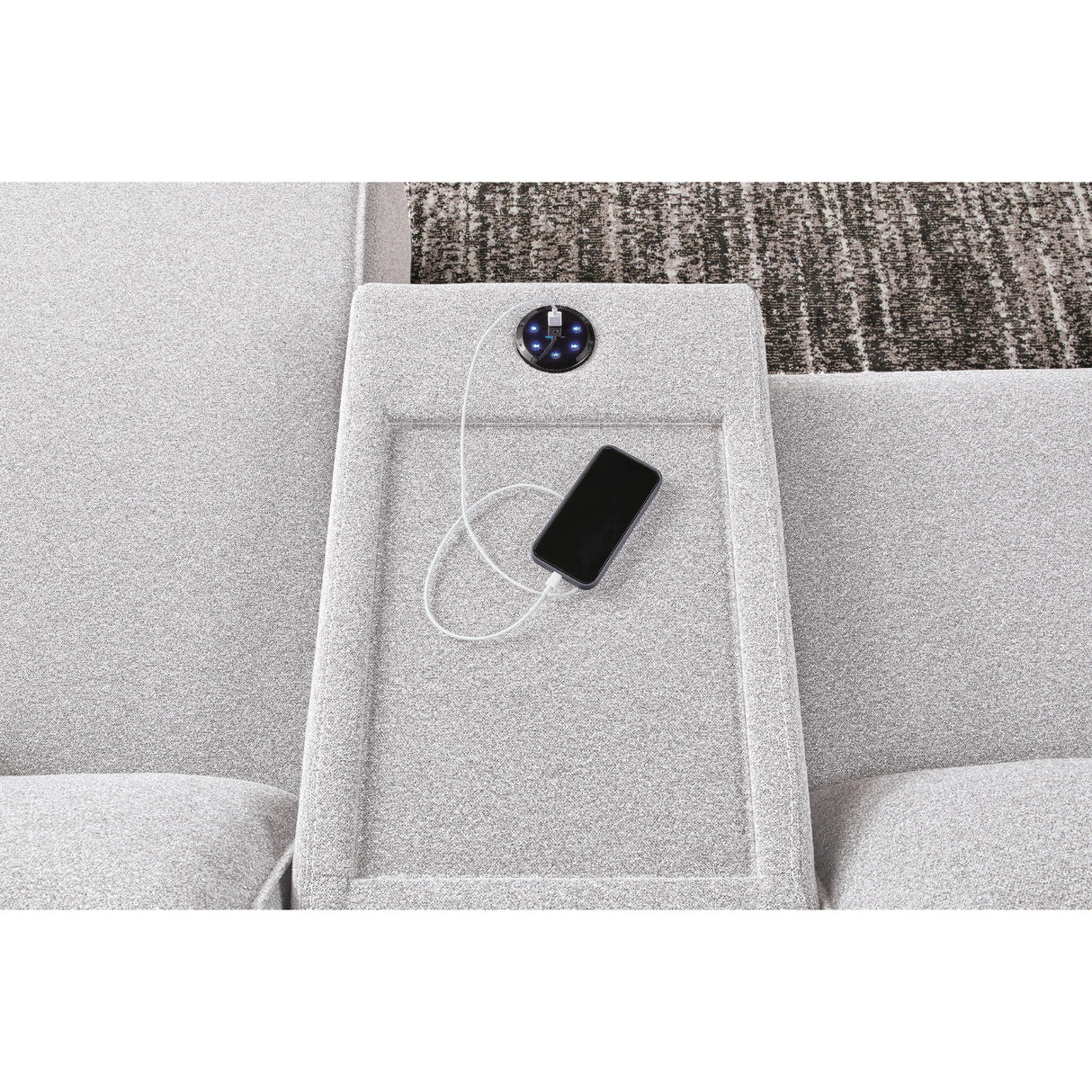 Signature Design by Ashley Modmax II 65907S45 7 pc Power Reclining Sectional with Chaise and Audio Console IMAGE 4