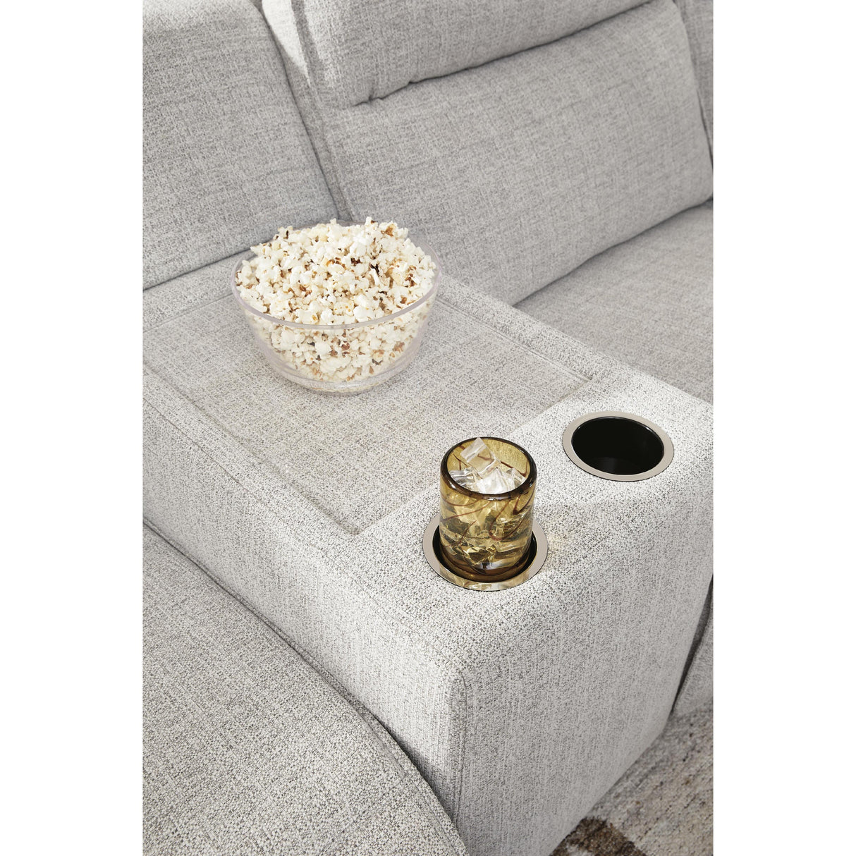 Signature Design by Ashley Modmax II 65907S45 7 pc Power Reclining Sectional with Chaise and Audio Console IMAGE 5