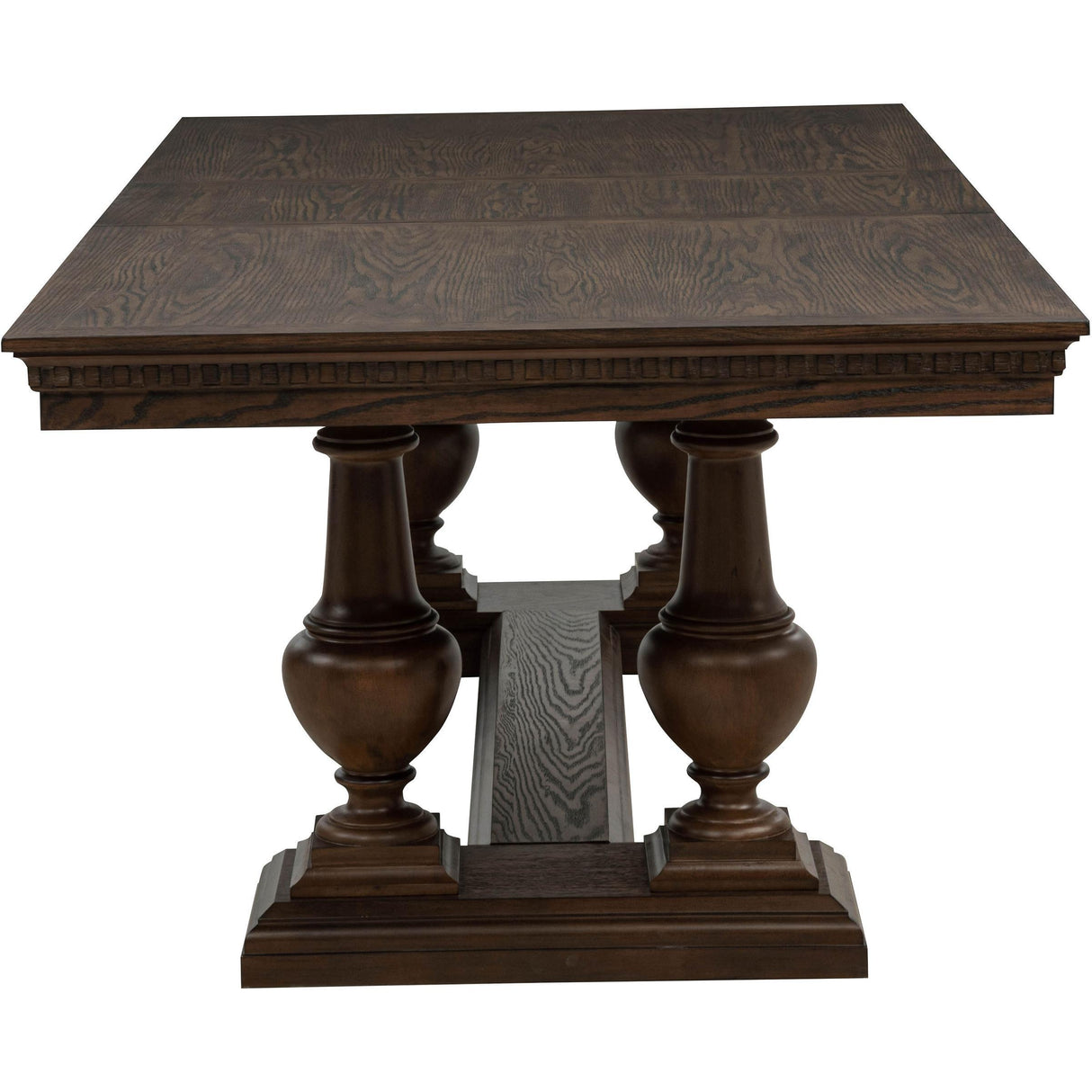 Coaster Furniture Ridgewell 104601 Rectangular Trestle Dining Table - Dark Oak IMAGE 9