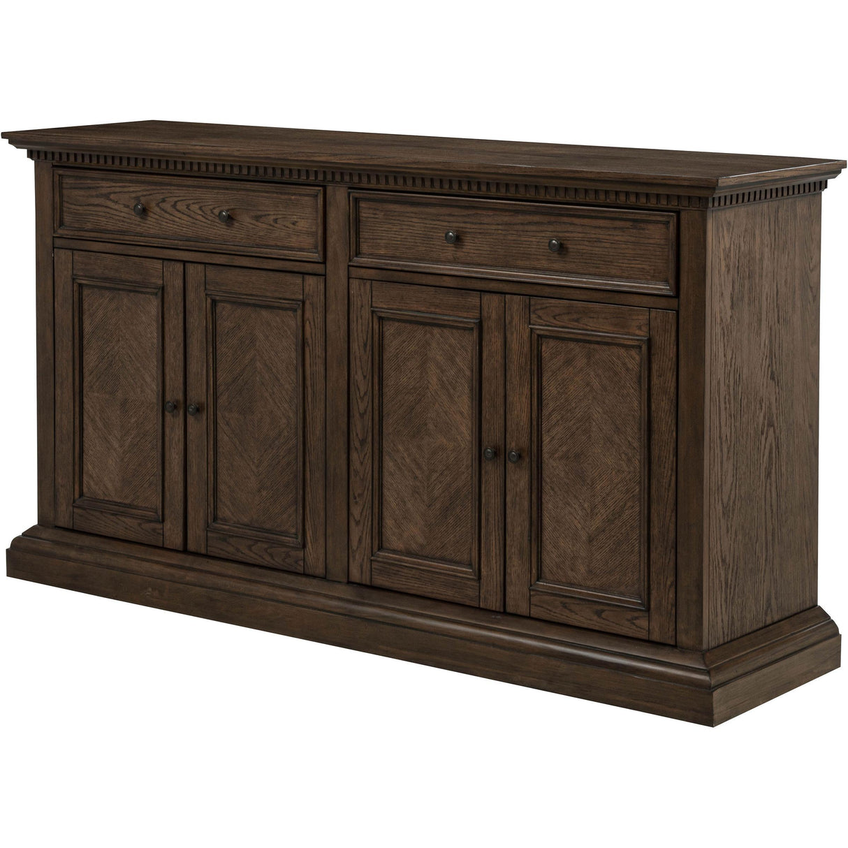 Coaster Furniture Ridgewell 104605 2-drawer 4-door Dining Server - Dark Oak IMAGE 5