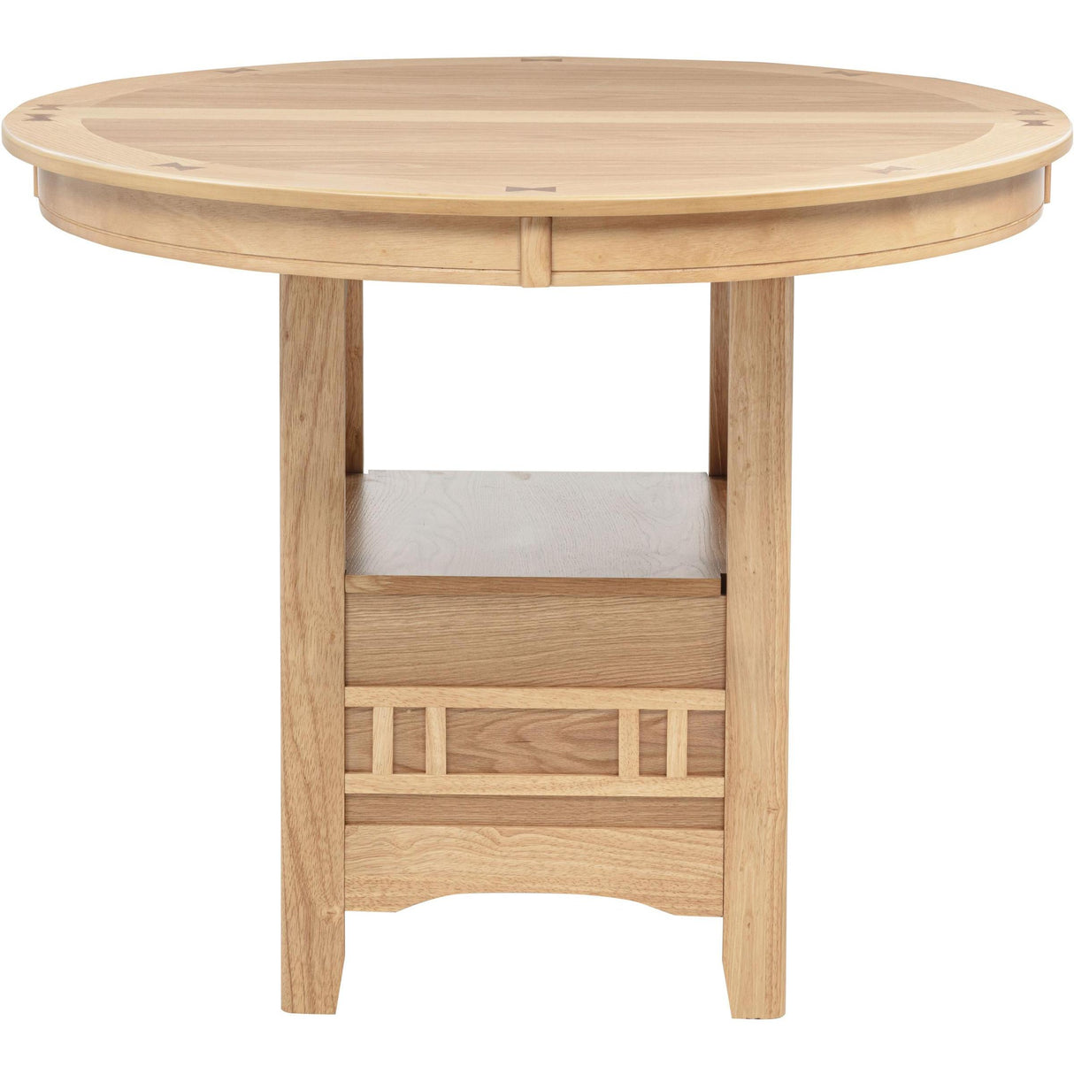 Coaster Furniture Lavon 106628 Oval 60-inch Counter Height Extension Dining Table - Light Oak IMAGE 8