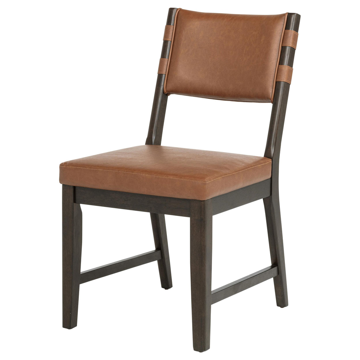 Coaster Furniture Tegan 107072 Set of 2 Faux Leather Upholstered Dining Side Chair - Cognac IMAGE 10