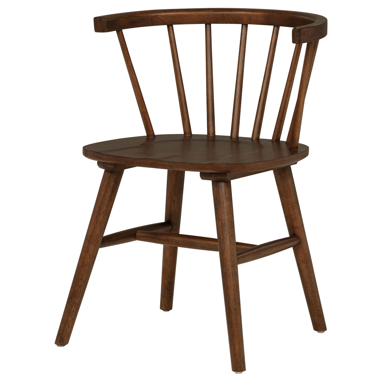 Coaster Furniture Jeffries 107202WAL Set of 2 Windsor Wood Dining Side Chair - Walnut IMAGE 2