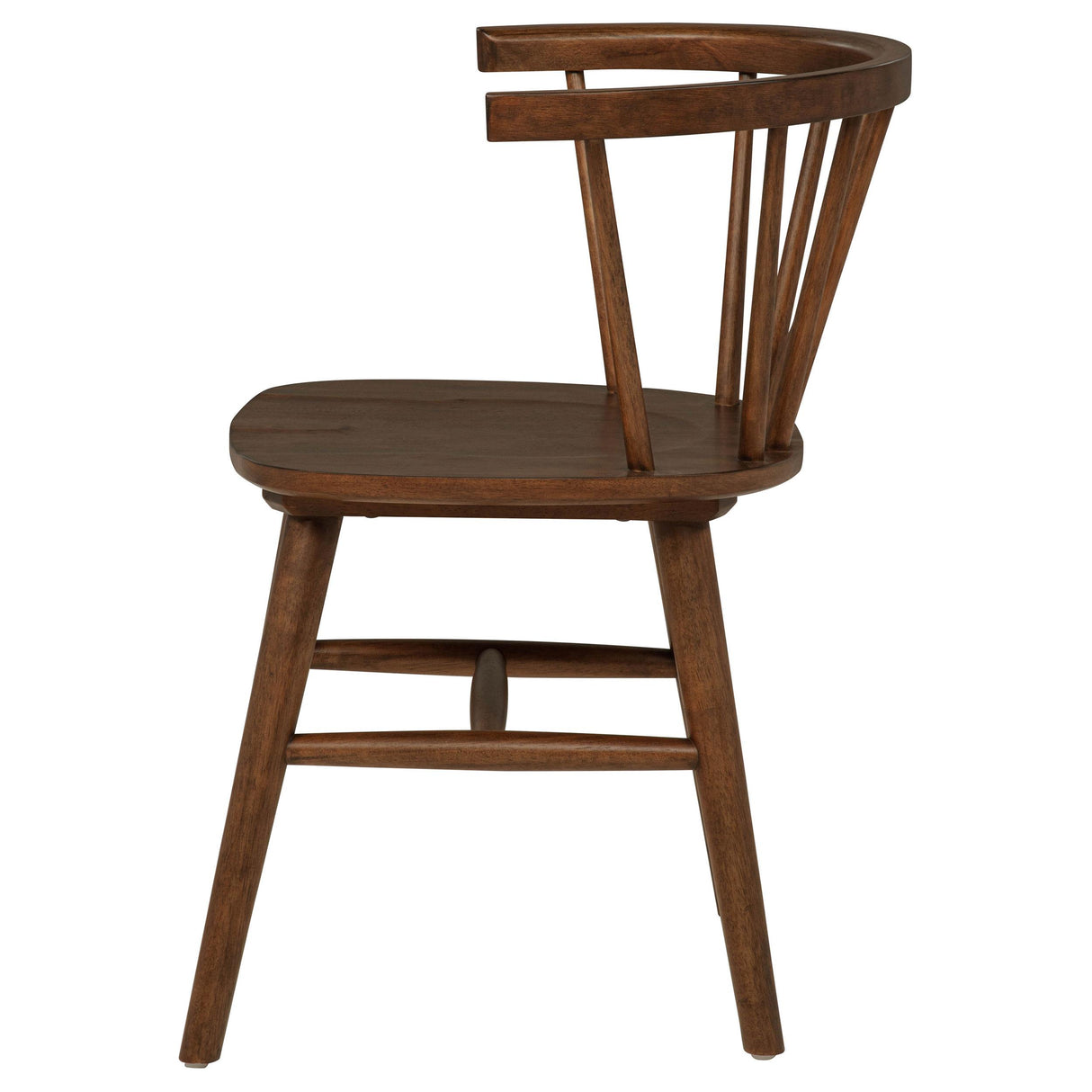 Coaster Furniture Jeffries 107202WAL Set of 2 Windsor Wood Dining Side Chair - Walnut IMAGE 4