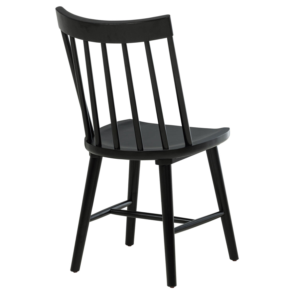 Coaster Furniture Middleton 108546BLK Set of 2 Solid Wood Dining Side Chair - Black IMAGE 2