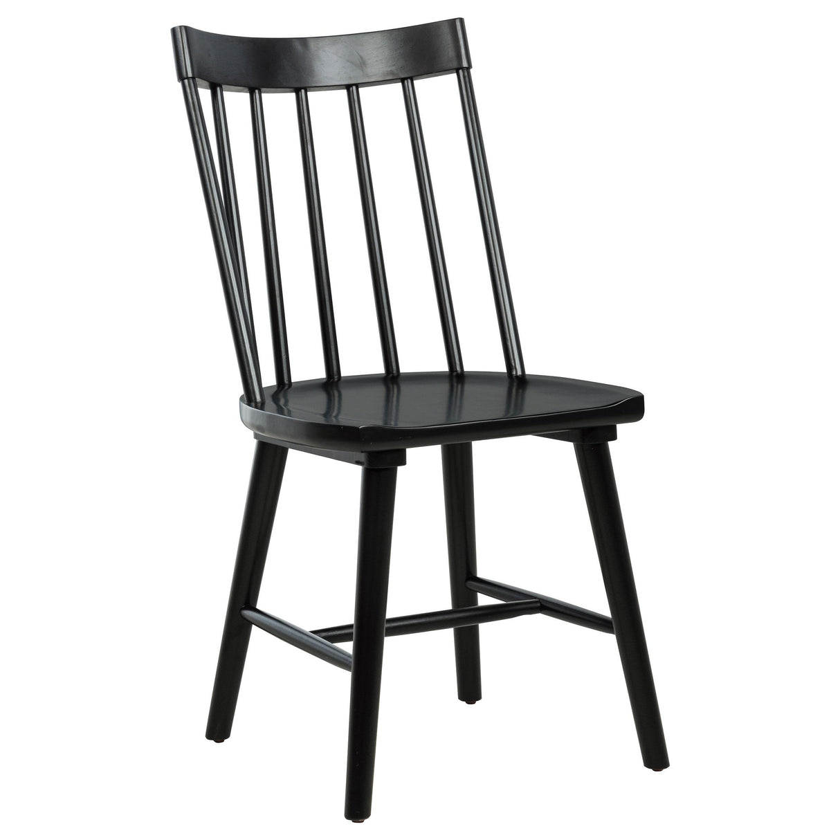 Coaster Furniture Middleton 108546BLK Set of 2 Solid Wood Dining Side Chair - Black IMAGE 6