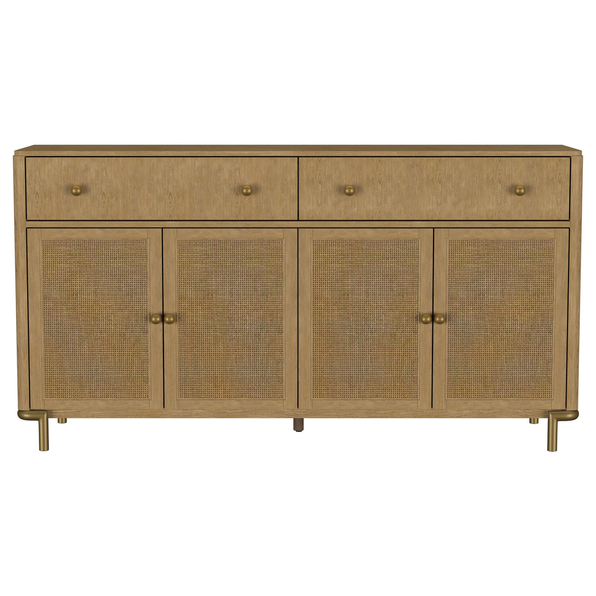 Coaster Furniture Arini 108935SWD 2-drawer Cane Door Dining Sideboard Server - Sand Wash IMAGE 10