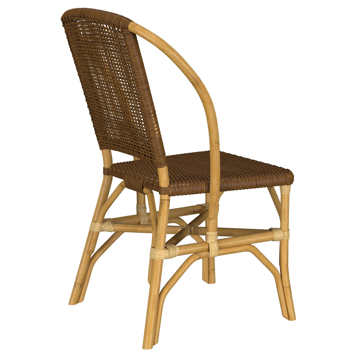 Coaster Furniture Lexley 109122 Set of 2 Woven Rattan Dining Side Chair - Brown IMAGE 5