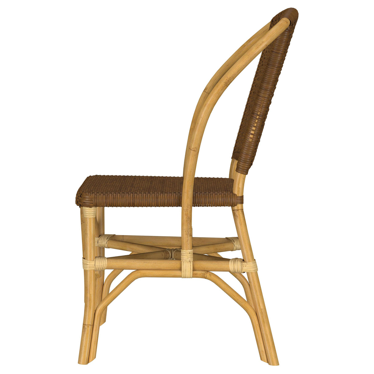 Coaster Furniture Lexley 109122 Set of 2 Woven Rattan Dining Side Chair - Brown IMAGE 7