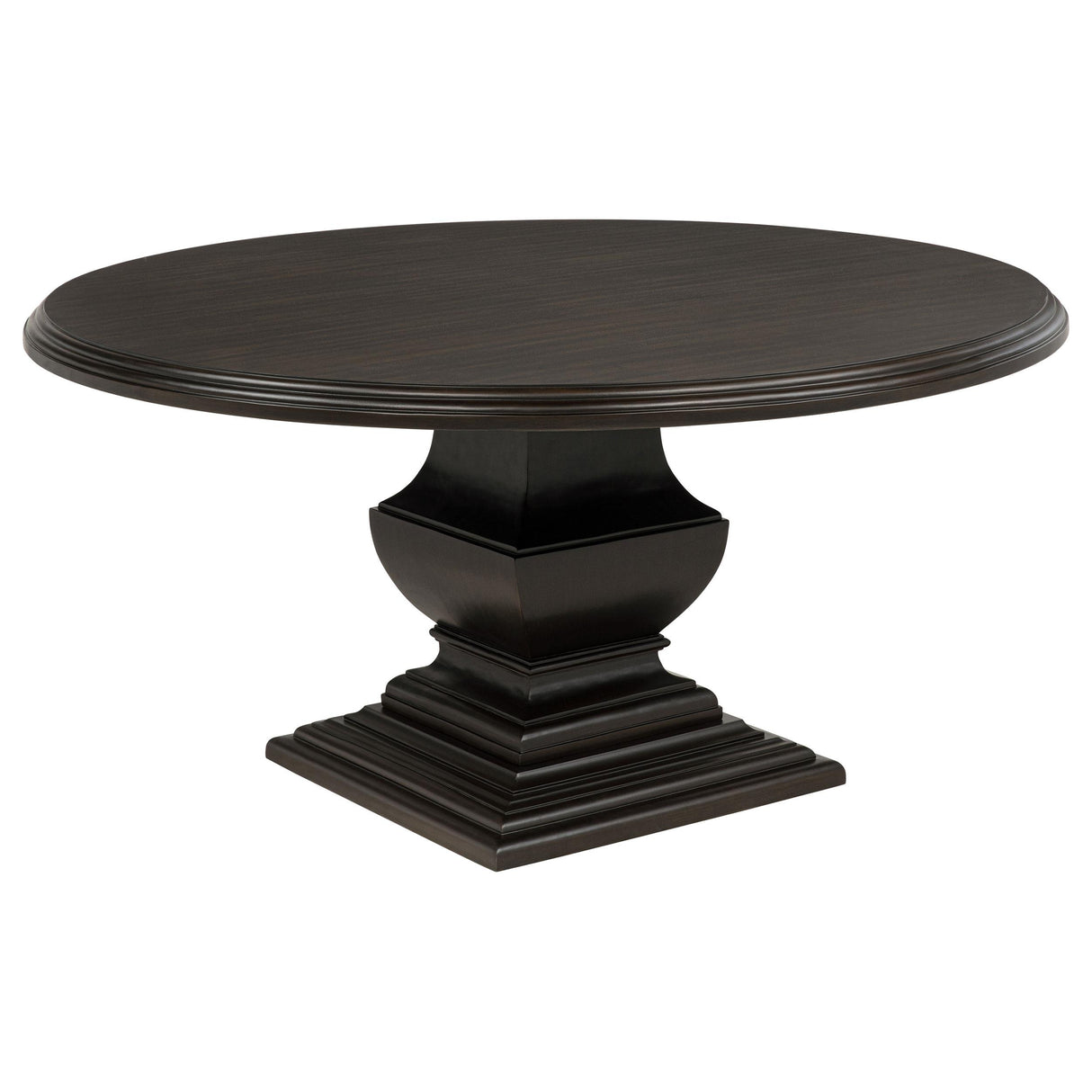 Coaster Furniture Twyla 109230 60-inch Round Wood Dining Room Table - Dark Cocoa IMAGE 3