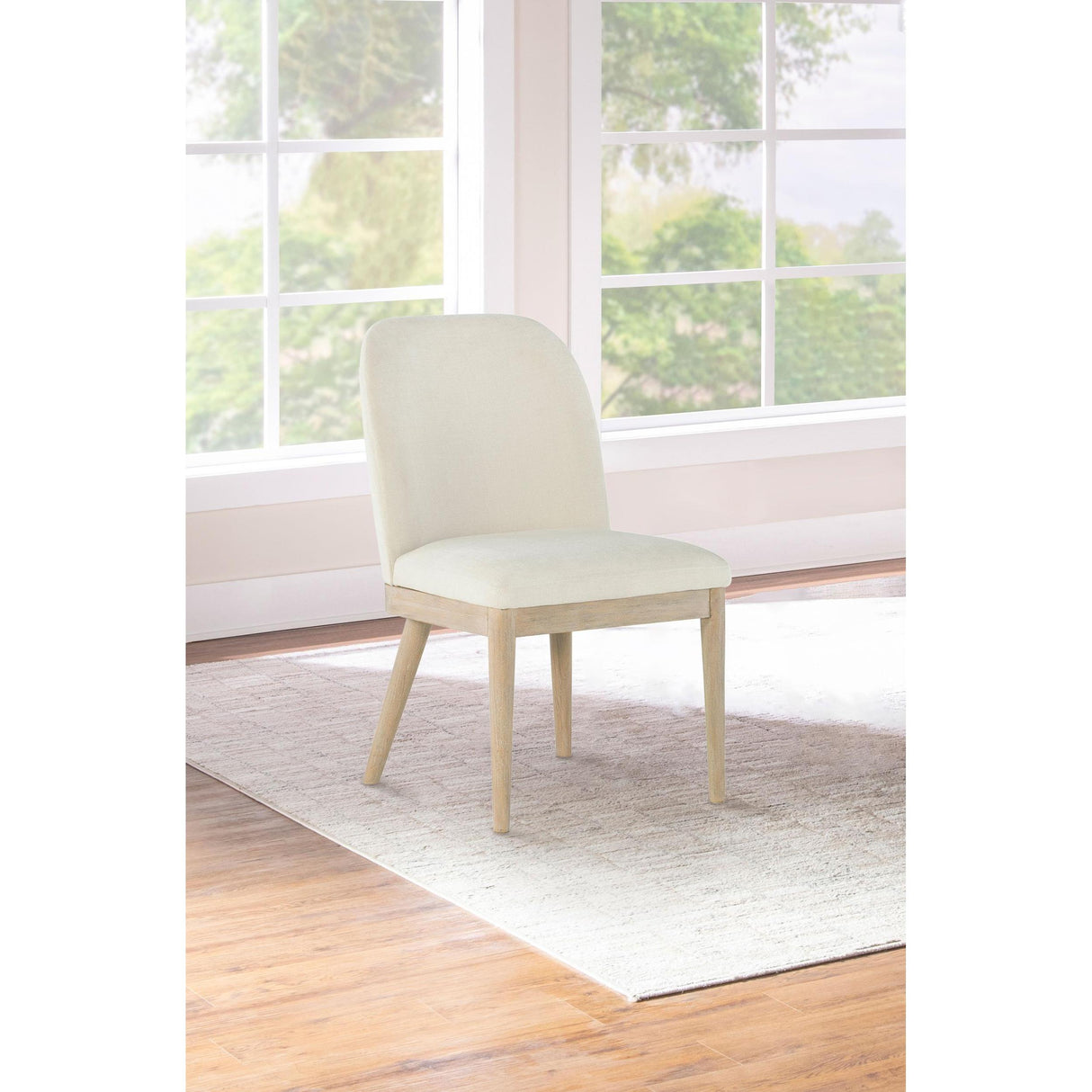 Coaster Furniture Solano 115502 Set of 2 Upholstered Dining Side Chair - Beige IMAGE 2