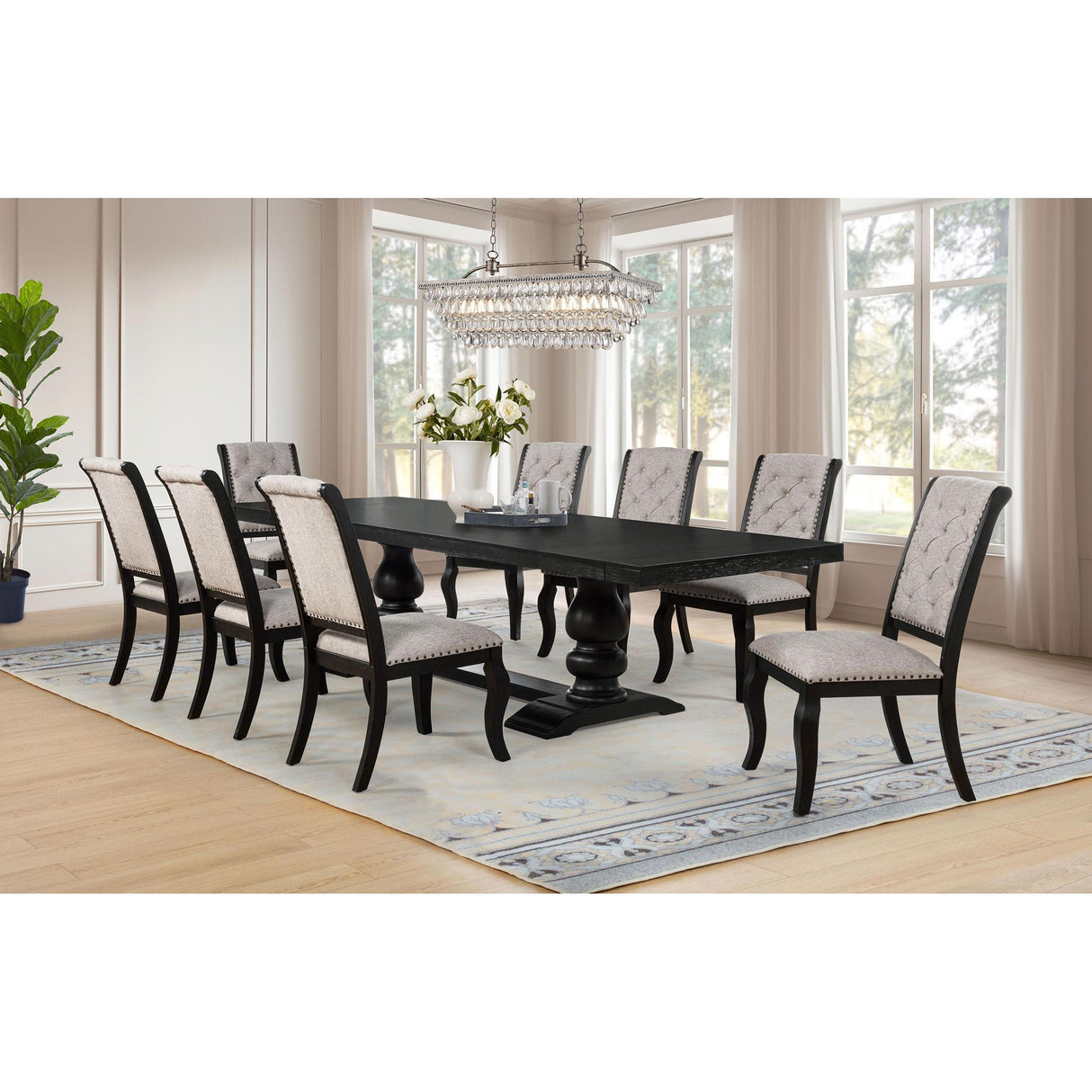 Coaster Furniture Phelps 121232 Set of 2 Upholstered Dining Side Chair - Tan Distressed Noir IMAGE 15