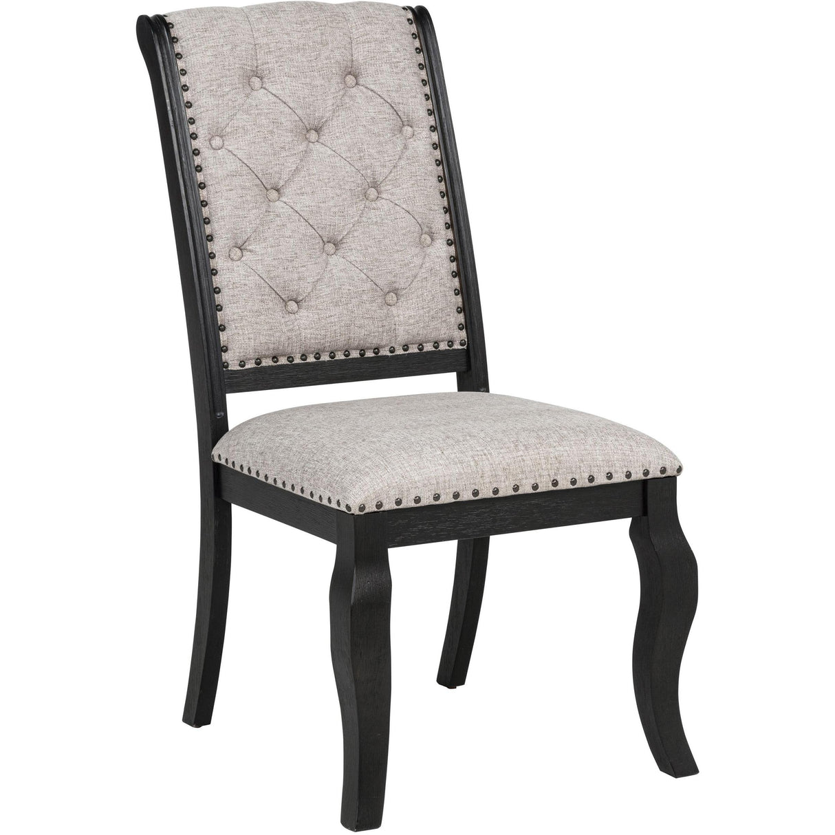Coaster Furniture Phelps 121232 Set of 2 Upholstered Dining Side Chair - Tan Distressed Noir IMAGE 3